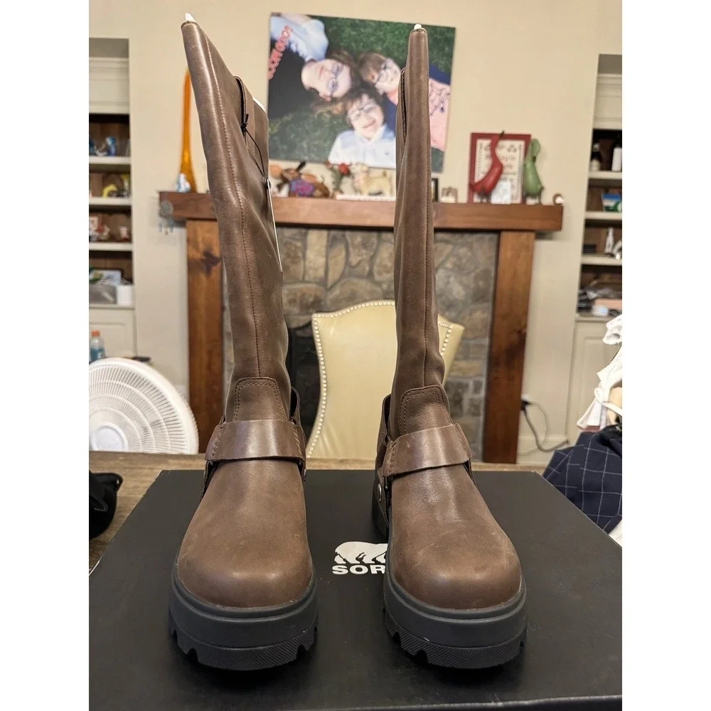 Sorel Joan Frwd Tall Women's Waterproof Boot Brown NEW MSRP $275 Size 8